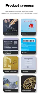 Cartes de visite personnalisées de sortie d'usine avec logo imprimé en offset et coupé à la taille produit d'impression en plastique à prix équitable