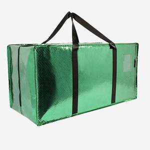 2024 Reusable Large Shopping PP Woven Storage Bags with Big Zipper Modern Outdoor Travel <b>Organizer</b> <b>Wardrobe</b> Space Applicable - Product Image 4