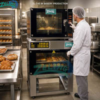 Four à convection électrique à écran tactile, four de boulangerie commercial, air chaud réglable pour boulangerie, restaurant
