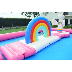 NOUVELLE grande <span class=keywords><strong>piscine</strong></span> gonflable personnalisée avec parcours d'obstacles gonflable à l'eau impression numérique commerciale 1 pièce 5-10 - Product Image 4