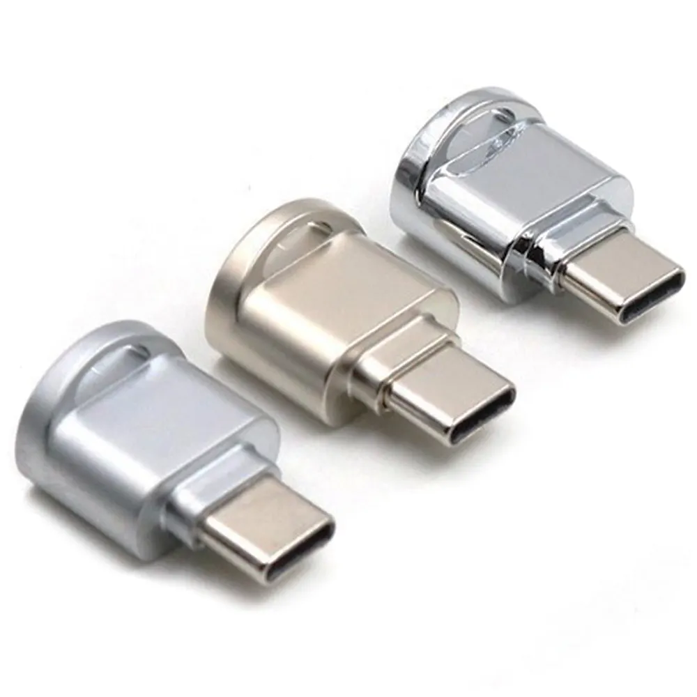 Pembaca Kartu SD Mikro USB Tipe C OTG, Adaptor Kartu Memori SD Mikro USB Tipe C untuk Kartu TF Samsung MacBook