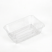 Boîte de rangement empilable personnalisée pour desserts, collations, légumes, fruits, aliments, en plastique PET, emballages alimentaires en forme de coquille, boîtes