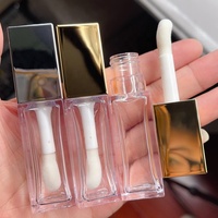 Tubes de brillant à lèvres personnalisés de 9.5ml avec grand emballage de contenants cosmétiques pour brillant à lèvres Blush Tubes d'huile à lèvres liquide de luxe