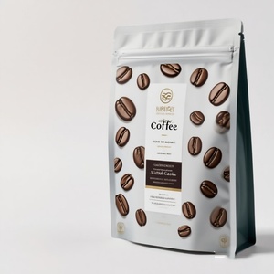 Bolsa de Fondo Plano con Refuerzo Lateral Personalizada para Empaque de Granos de Café/Bolsa para Empacar Café/Bolsa de Café con Válvula y Cierre - Product Image 1