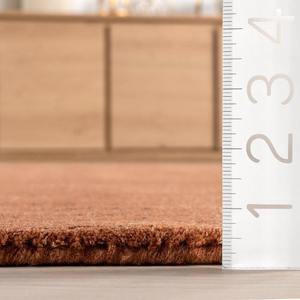 Alfombra Decorativa Minimalista Contemporánea para Sala de Estar y Dormitorio, Mezcla de Lana de Alta y Baja Densidad, Tejida a Mano, Moderna y Texturizada para el Hogar, Color Bronceado - Product Image 3