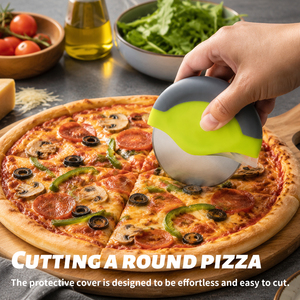 Cortador de Pizza Manual de Acero Inoxidable al por Mayor, Rebanador de Pizza Resistente, Herramienta Redonda Afilada para Repostería - Product Image 2