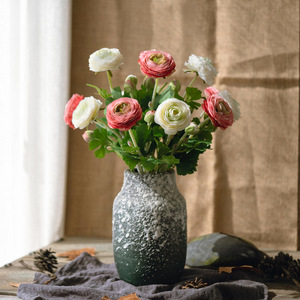 Flores Artificiales de Roseta, Flores de Seda Mixtas de Dos Cabezas, Accesorios para Fotografía de Bodas, Decoración del Hogar, Estilo Natural - Product Image 2