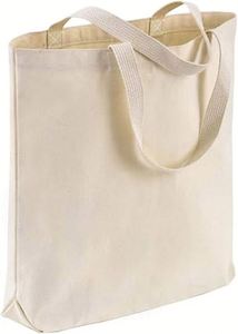 Sacs de courses réutilisables personnalisés en gros avec logo imprimé, sacs fourre-tout en toile de coton blanc uni vierge avec personnalisation - Product Image 2