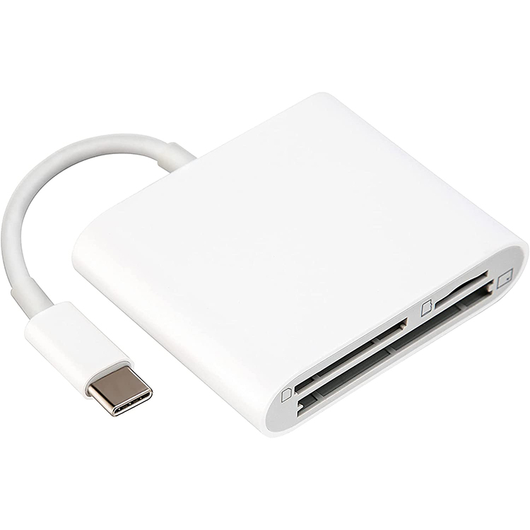 Устройство для чтения карт SD USB C Compact Flash кард-ридер с 3 отделениями устройство чтения карт памяти типа c устройство поддерживает Micro