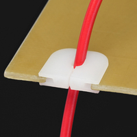 SQG Clip de câble réglable en nylon manchon de protection de fil d'ouverture en plastique avec prise de tube de type boucle boucles de fil carré