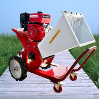 Machine de coupe-paille, hachoir d'ensilage à moteur à essence, déchiqueteuse de paille humide sèche portable pour l'alimentatio