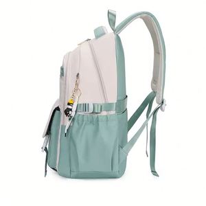 Mochila de Nailon Impermeable para Estudiantes de Secundaria y Preparatoria, Diseño Unisex de Gran Capacidad y Alta Calidad - Product Image 4