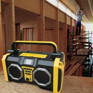 Usine directe Durable sans fil amplificateur de chantier Radio étanche à la poussière Portable Bluetooth haut-parleur