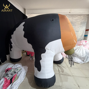 Mascota Inflable Gigante de Vaca Moneda con 2 Partes para Centro Comercial, Banco, Plaza, Publicidad, Evento, Adorno - Product Image 5