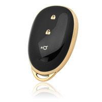 GZ DOMI – Étui de protection élégant en TPU brillant anti-rayures pour clé de voiture, avec bord doré, pour Changan Nevo A05/06/Q05