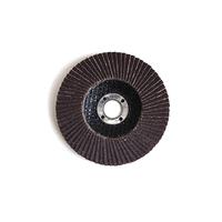 Disque à lamelles abrasif en oxyde d'aluminium calciné 115 x 22 mm pour usages généraux sur métaux et acier inoxydable