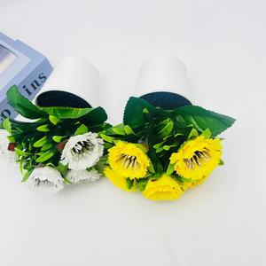 Huaien Ingrosso 5 Peonie Artificiali: Mini Bonsai con Vaso Decorativo Ispirato, Fiori Simil-Seta per Oggetti di Scena Fotografici e Decorazioni Interne - Product Image 4