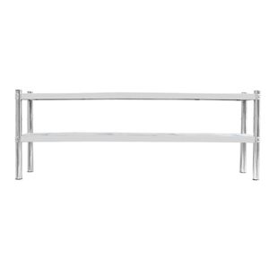 Thương mại Nhà Bếp đôi lớp bàn làm việc/Thương mại thực phẩm chuẩn bị thép không gỉ kệ hàng đầu - Product Image 2