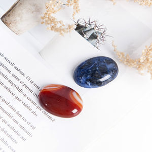 Piedra preciosa de corte ovalado suelta cabujón con parte posterior plana de cuarzo rosa Natural al por mayor para <span class=keywords><strong>la</strong></span> fabricación de joyería collar pulsera anillo - Product Image 4