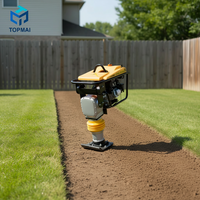 Compacteur vibrant à marteaux battants durable 5,5 CV avec moteur pour une compactation de fondations haute performance