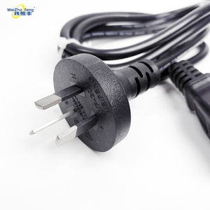 Cable de Alimentación de 3 Pines, Aislamiento de PVC XLPE, Cable de Aluminio y Cobre, Cables Eléctricos Domésticos, Enchufe Metálico, 250V, Cable para Computadora IEC - Product Image 3