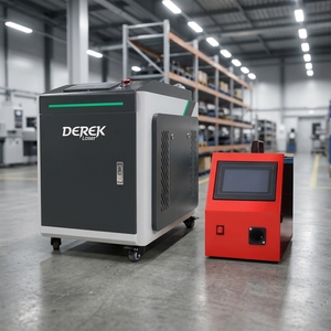 Máquina de Soldadura Láser de <span class=keywords><strong>Fibra</strong></span> Portátil Derek Nueva y Económica con Salida Máxima de 1000W, Refrigeración por Agua, Fácil de Operar y Control Automático - Product Image 1
