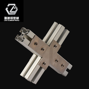 Conector Cruzado de Perfil de Aluminio Luhu 4040, Placa de Acero Inoxidable con Tornillos y Tuercas para Ensamblaje de Marcos de Aluminio - Product Image 3