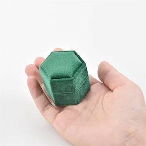 <strong>Luxury</strong> Custom Logo Suede Small Single Slots <strong>Ring</strong> <strong>Box</strong> Wholesale Hexagon Velvet <strong>Ring</strong> <strong>Box</strong> Travel Jewelry <strong>Box</strong> - Product Image 4
