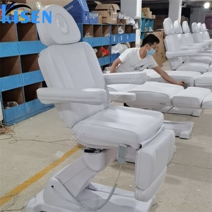 KISEN Professional Beauty Salon Furniture 4 Motor Electric Facial Spa <b>Bed</b> Luxury <b>Lash</b> <b>Bed</b> Curved Massage <b>Table</b> Facial Beauty <b>Bed</b> - Product Image 5