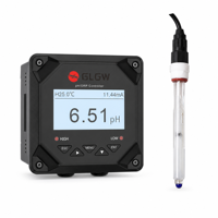 pH-mètre numérique à montage sur panneau avec compensation automatique de la température, écran LCD, transmetteur de pH en ligne pour le traitement de l'eau