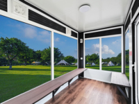 Cabine de fumage modulaire portable d'extérieur avec fenêtre en verre