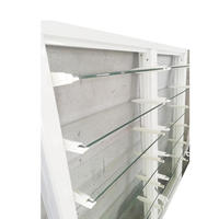 Volet de fenêtre horizontal moderne en alliage d'aluminium avec écran pliant et protection contre les intempéries