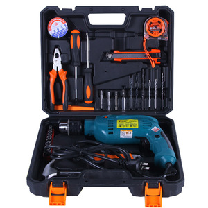 Ensemble de perceuses à percussion Flying General, kit d'outils pour usage domestique de 33 pièces avec perceuse électrique et accessoires - Product Image 4