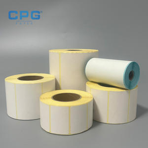 Vente en gros d'usine, étiquettes thermiques de haute qualité sans BPA, rouleau d'étiquettes thermiques 50x25, étiquettes thermiques pour surfaces congelées, adhésif puissant - Product Image 1