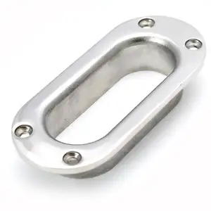 Stainless steel Oval Boat Marines yacht hawse pipe with cleat