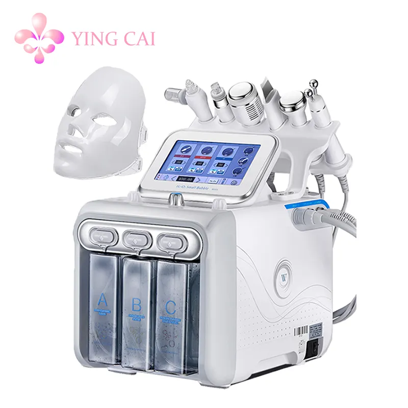 H202 7 in 1 hydro microdermabrasion aqua peel facial machine with led mask Hydra microdermabrasion machine