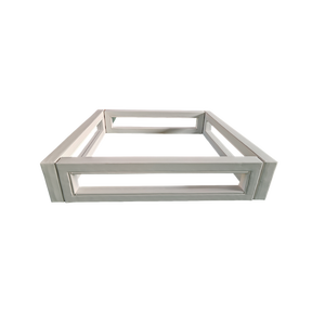 Piscina de Bolas Cuadrada Blanca de 5 Pies con Ventana Transparente para Alquiler en Fiestas - Product Image 1