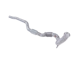 Compatible avec AUDI Q3 Sportback 45TFSI 4WD 2019-2023, tuyau avant droit en acier inoxydable sport et collecteur d'échappement sans catalyseur. - Product Image 3