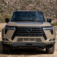Accessoires tout-terrain 4x4 Pare-chocs avant en acier noir texturé robuste anti-collision pour Lexus GX550