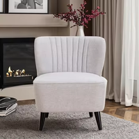 Chaise d'appoint moderne en velours blanc pour bureau à domicile, restaurant, salon, salles d'attente, fauteuil de loisirs confortable