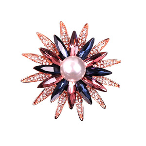 Shinning Dandelion Hollowed Flower Alloy Brooch for Women-Gift Party & Wedding Occasions - Product Image 5