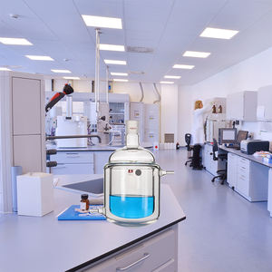 Reator encamisado dupla camada reator garrafa pescoço único isolamento circulação redondo-fundo dentro e fora redondo 1000ml/24 # - Product Image 6