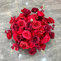Boule de fleurs en soie rose, centre de table artificiel de haute qualité, décoration florale pour mariage, fête, maison, événement