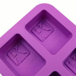 Moule en silicone réutilisable en forme d'ange à 4 cavités, écologique, sans BPA, pour gâteaux, bougies et savons, idéal pour le bricolage à domicile, OEM/ODM - Product Image 3