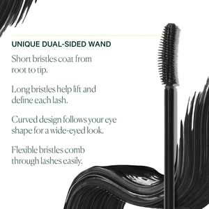 <span class=keywords><strong>Mascara</strong></span> nourrissant végétalien naturel - Allonge et recourbe les cils, waterproof avec brosse <span class=keywords><strong>double</strong></span> face - Product Image 3