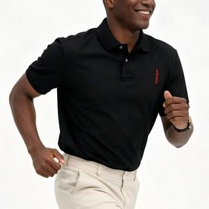 Chemises <span class=keywords><strong>Polo</strong></span> pour Hommes Smart Ralf, Vente en Gros à Prix Abordable, Haute Qualité, Noir et Blanc, Logo Brodé Personnalisé - Product Image 2
