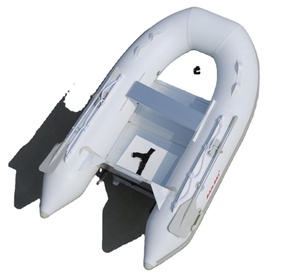 Qingdao Haohai Hovercraft canoë Barche Gonflable Ponton pédale patrouille bateau Gonflable pour l'eau - Product Image 1