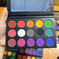 Palette de fards à paupières 15 couleurs, mate, waterproof, vegan, longue tenue, pailletée, palette de fards à paupières à marque privée