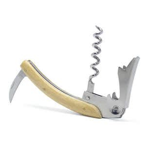 Promotion Bambou Manche En Bois Profession Ouvre-<span class=keywords><strong>Vin</strong></span> Couteau Portable Vis Cuire Outils En Bois En Acier Inoxydable Tire-Bouchon Ouvre-<span class=keywords><strong>vin</strong></span> - Product Image 5