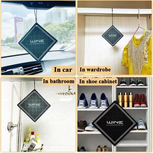 定制标志香水悬挂长效香水汽车悬挂空气清新剂不同气味棉纸促销礼品小袋 - Product Image 5